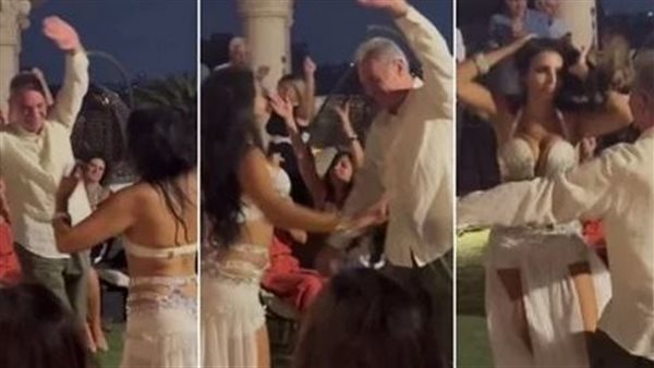 مش مصدقة نفسي.. فيديو مثير لوصلة رقص جمعت محمود حميدة وراقصة | شاهد