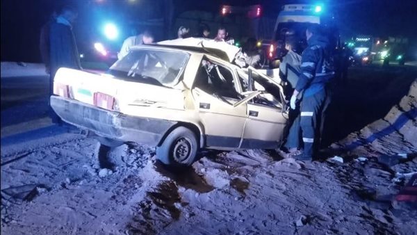 فاجعة على الطريق.. تفاصيل مصرع زوجين وطفليهما في حادث بالصف 