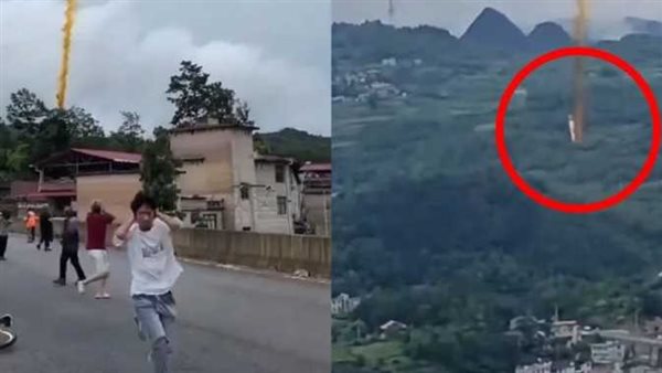 الصين منعت نشر مقاطع الفيديو المرعبة.. حكاية صاروخ فضائي يهدد حياة أهالي قرية 
