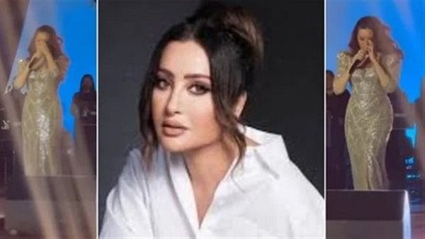 موقف مفاجئ.. لحظة انهيار وبكاء لطيفة على المسرح | فيديو