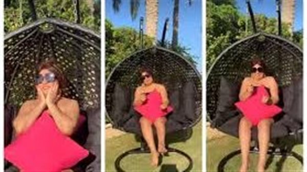  على المرجيحة.. إطلالة جريئة تثير الجدل للفنانة فيفي عبده | شاهد