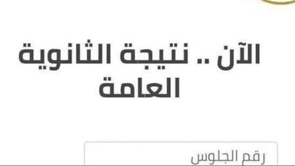 ظهرت الآن نتيجة الثانوية العامة 2024 بالاسم ورقم الجلوس