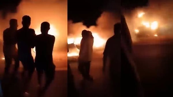 تفحم جثث طفلين ووالدتهما.. سبب وكواليس حادث الطريق الأوسطي المأساوي