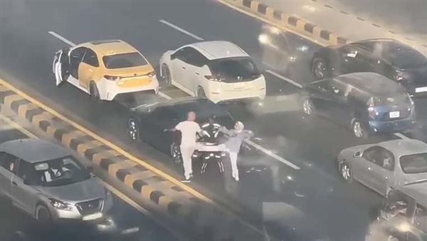 فيديو يثير ضجة.. فتاة تعتدي على سائق تاكسي أمام شرطي وتخلع لوحة سيارته | فيديو