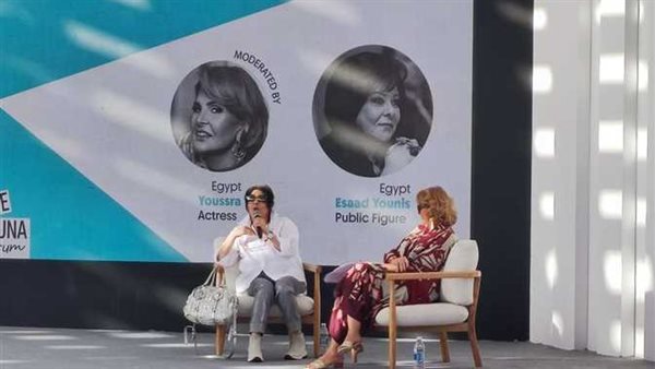 إسعاد يونس توجه رسالة مؤثرة للزعيم عادل إمام من الجونة.. ماذا قالت؟