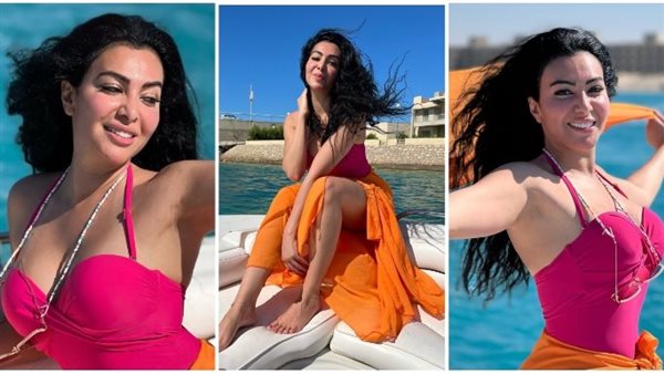 ريش وفستان مجسم.. ميريهان حسين تثير الجدل بهذه الإطلالة | شاهد