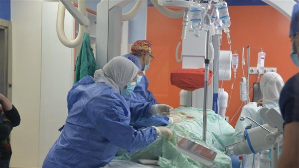 تدخلات طبيه مبتكره في علاج أمراض القلب بمستشفي أبو الريش (صور)