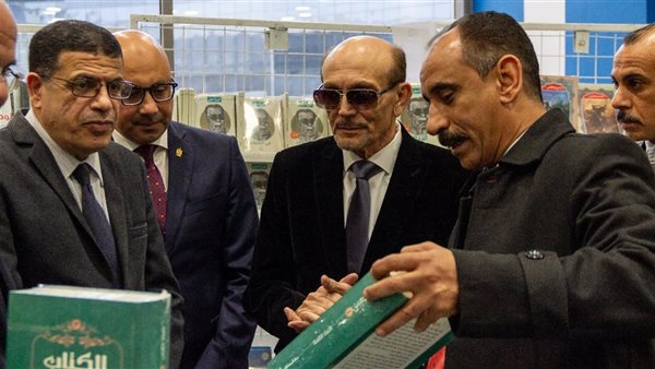 الفنان محمد صبحي في مدينة زويل على هامش افتتاح معرض الكتاب