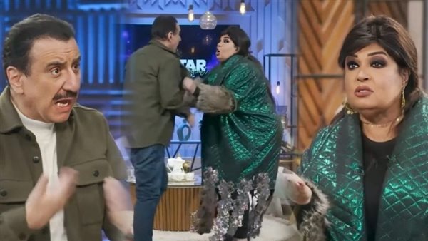 انت راجل متخلف ومش عاجبني.. خناقة فيفي عبده في برودكاست مع حسن عسيري | فيديو