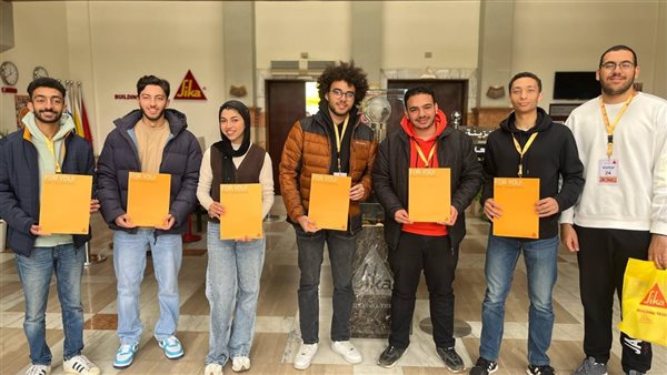 تدريب عملي لطلاب الهندسة المدنية بالجامعة الالمانية بالقاهرة في مجال كيماويات البناء