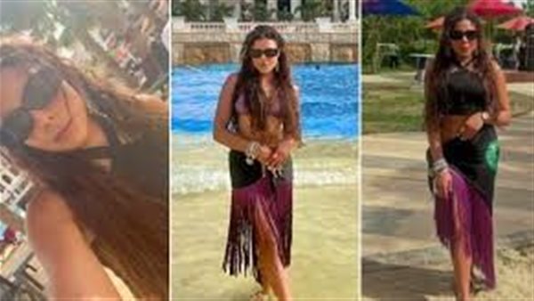 مايوه قطعتين.. ناهد السباعي تثير الجدل بهذه الإطلالة | شاهد