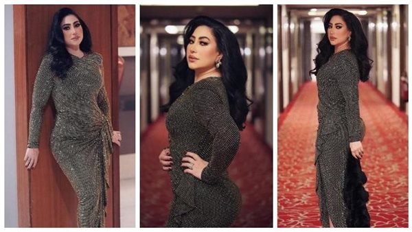 فستان مجسم.. بوسي تثير الجدل بهذه الإطلالة | شاهد 