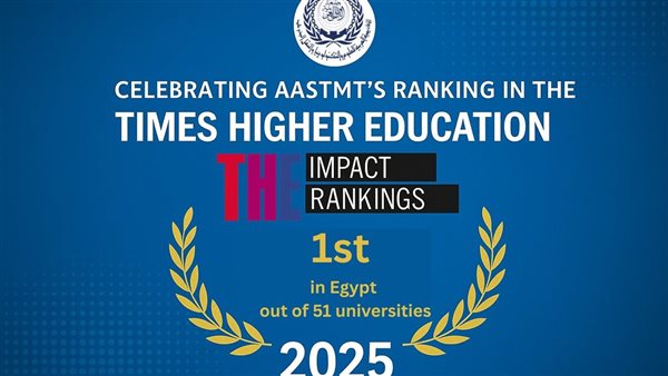 الأولى محليًا والثامنة عربيًا و104 عالميًا.. ترتيب الأكاديمية العربية في تصنيف التايمز للاستدامة 2025 