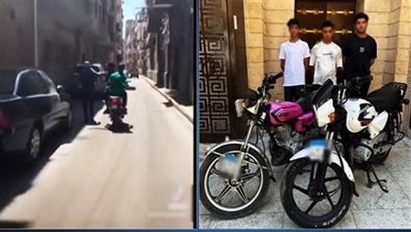 يضربان الناس بالقلم.. تفاصيل القبض على شابين يستقلان موتوسيكل يعتدون على المواطنين | فيديو