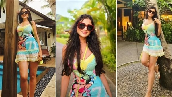  داخل هليكوبتر..مي عمر تثير ضجة في أحدث ظهور مع محمد سامي | شاهد