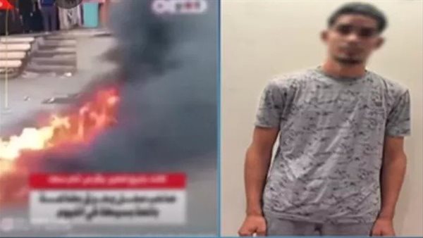  فيديو مثير.. صاحب محل يشعل النار أمام مكتبته لمنع زوجة والده من البيع بالشارع | شاهد